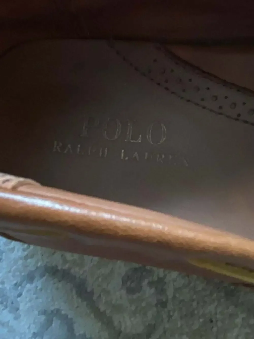 Polo Ralph Lauren Brown Leather Moccasin Driving Shoes